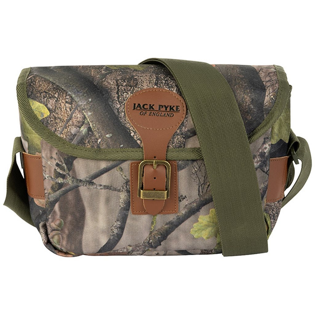 Bolsa de caza CARTRIDGE con hebilla, diseño compacto color oliva