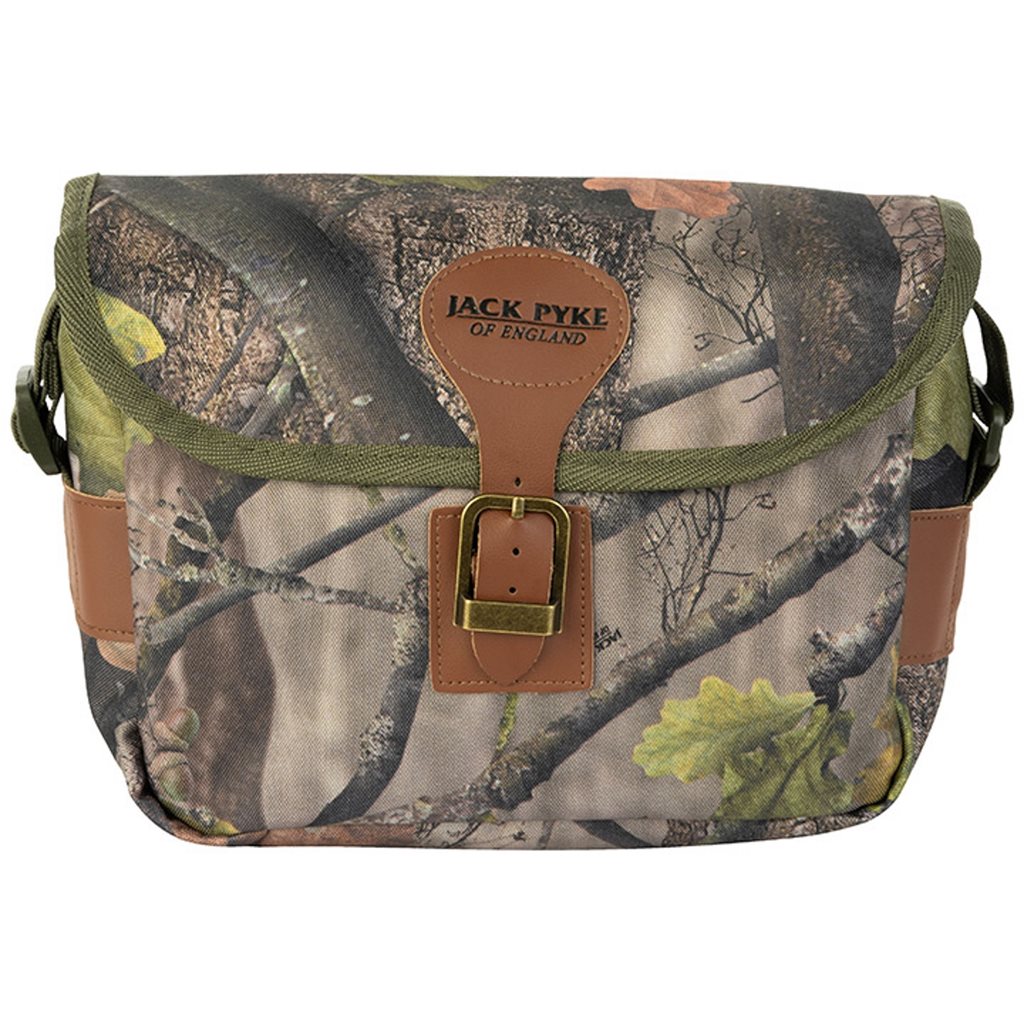 Bolsa de caza CARTRIDGE con hebilla, diseño compacto color oliva