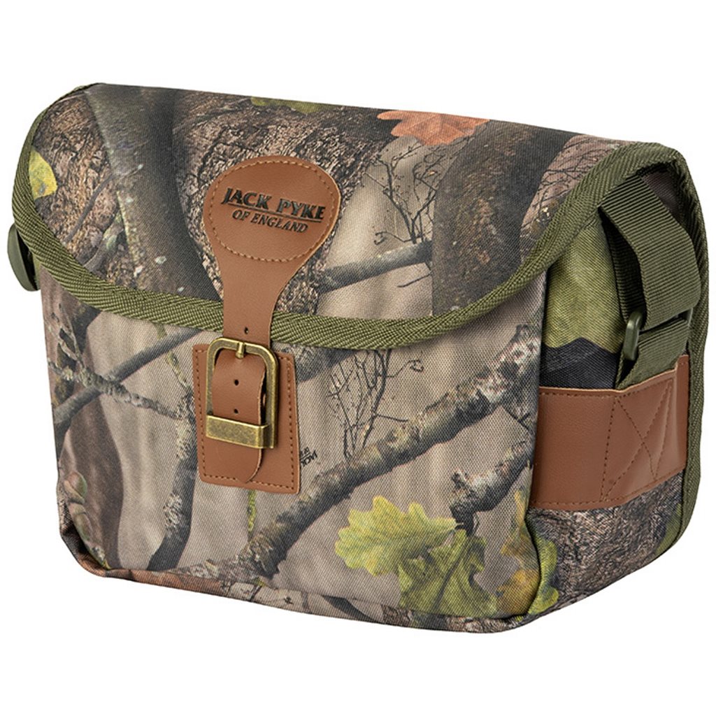Bolsa de caza CARTRIDGE con hebilla, diseño compacto color oliva
