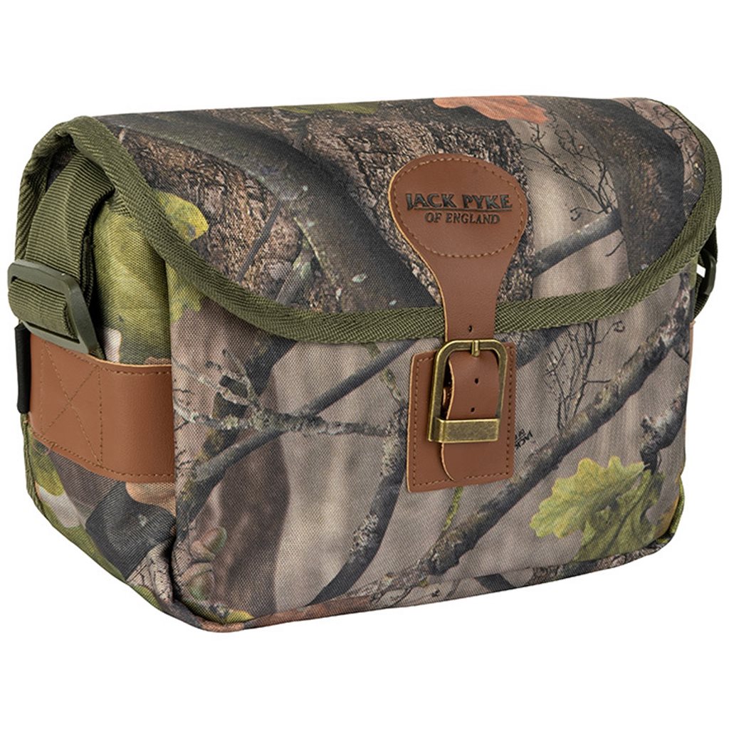 Bolsa de caza CARTRIDGE con hebilla, diseño compacto color oliva