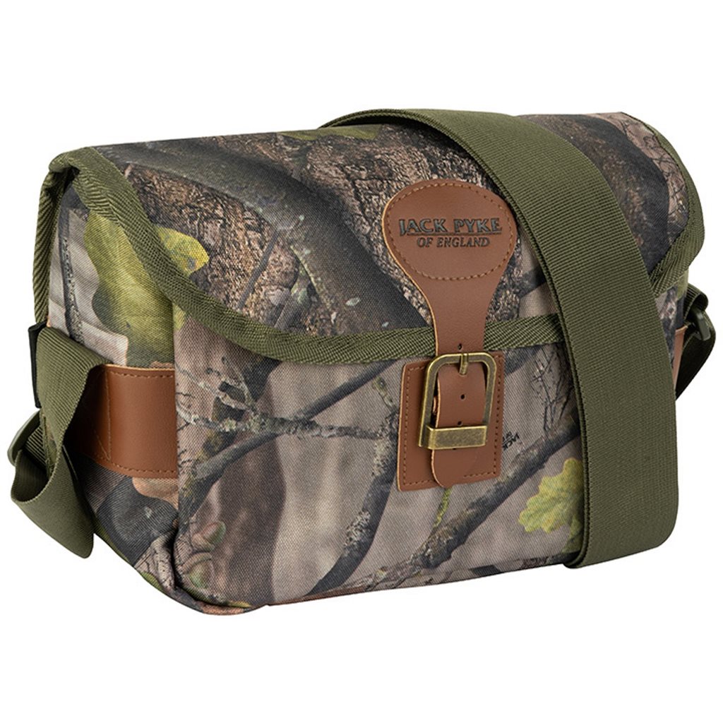 Bolsa de caza CARTRIDGE con hebilla, diseño compacto color oliva