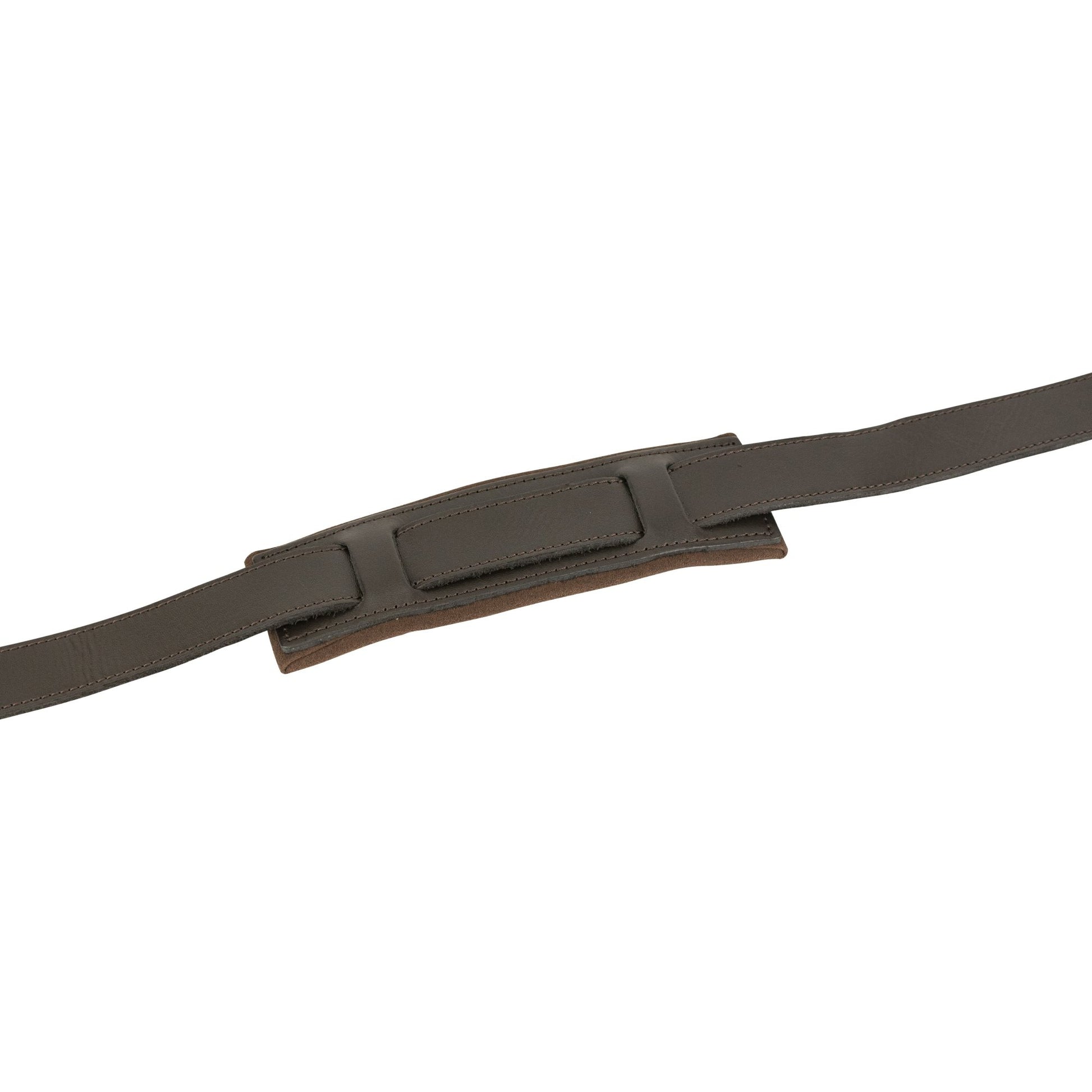 Bolso bandolera de cuero DARK BROWN para cartuchos con solapa y hebilla de latón