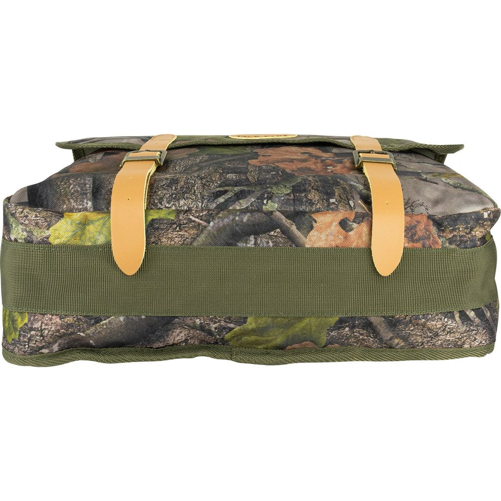 Bolsa bandolera Jack Pyke CARTRIDGE camuflaje forestal 38x29x10 cm, detalles en cuero