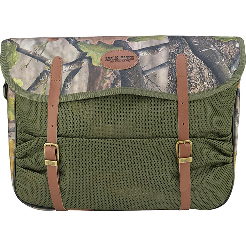 Bolso bandolera GAME Jack Pyke 420x310x110 mm poliester con malla y detalles en piel