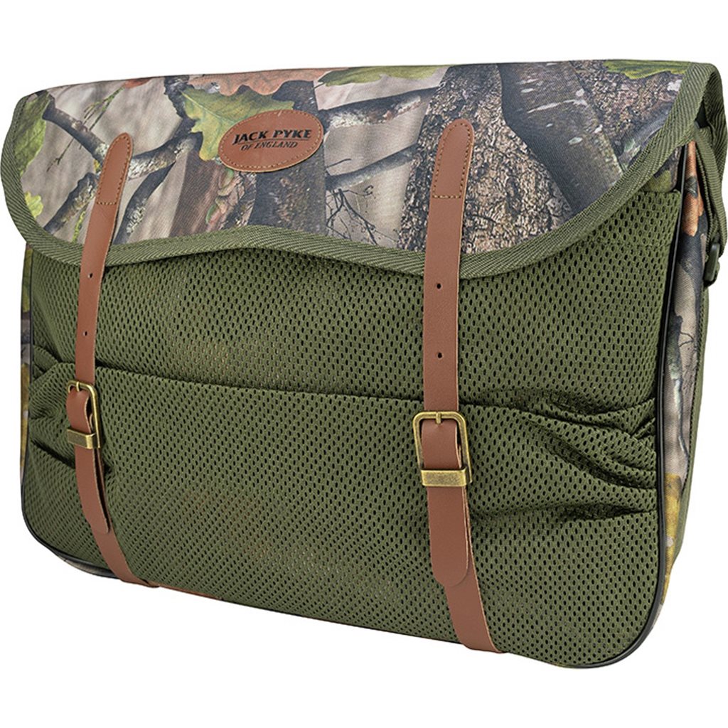 Bolso bandolera GAME Jack Pyke 420x310x110 mm poliester con malla y detalles en piel