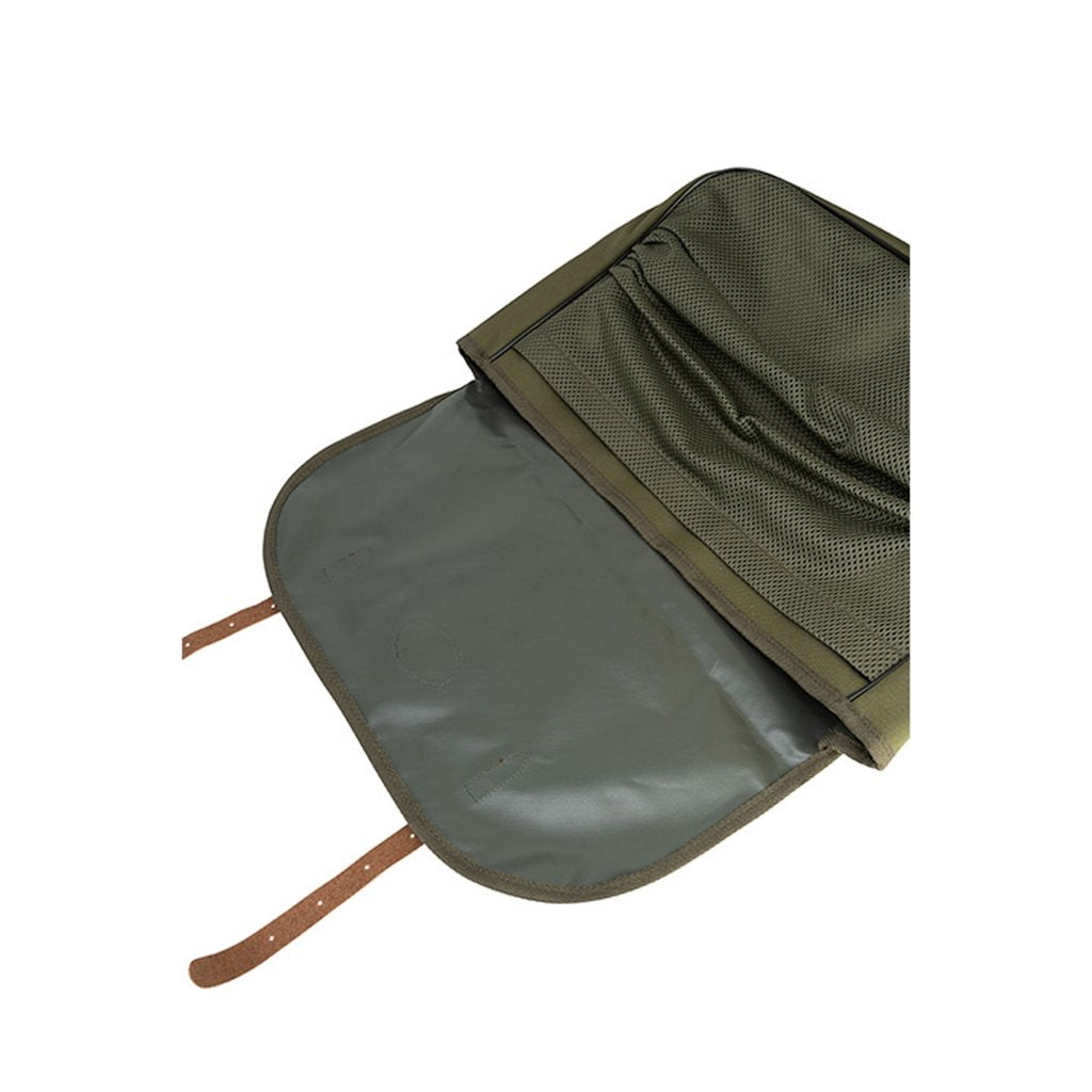 Bandolera de caza GAME verde con red y detalles en cuero, Jack Pyke