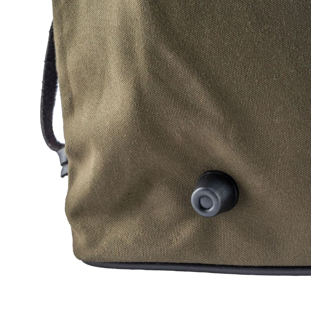 Bolsa para botas de lona Jack Pyke con detalles en piel sintetica y doble cremallera, 250×320×420 mm