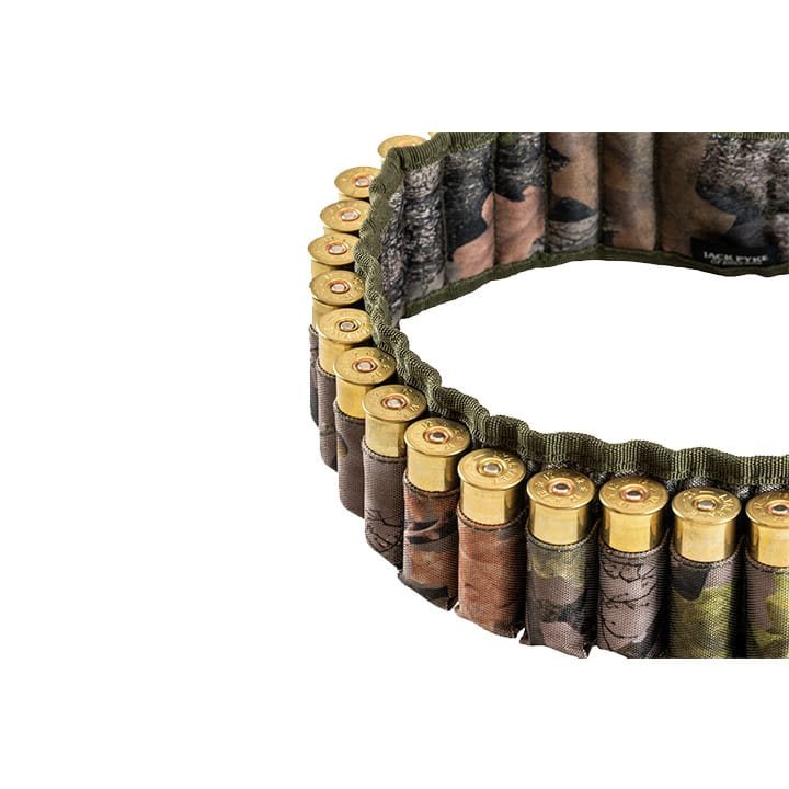 Cinturón porta-cartuchos con 26 alojamientos para cartuchos calibre 20 o 12, ajustable