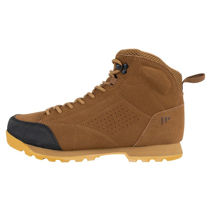 Botines LOWLAND marrón y negro de ante con cordones y forro impermeable APA