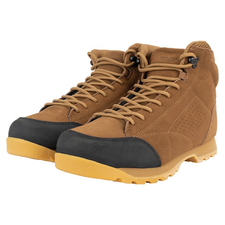 Botines LOWLAND marrón y negro de ante con cordones y forro impermeable APA