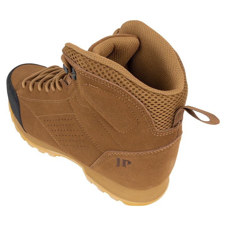 Botines LOWLAND marrón y negro de ante con cordones y forro impermeable APA