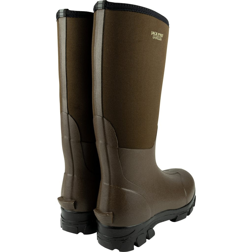 Botas Wellington ASHCOMBE marrón con forro de neopreno 3 mm y parte superior de goma