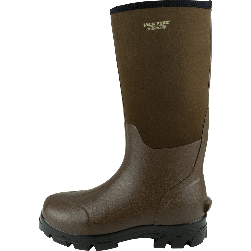 Botas Wellington ASHCOMBE marrón con forro de neopreno 3 mm y parte superior de goma