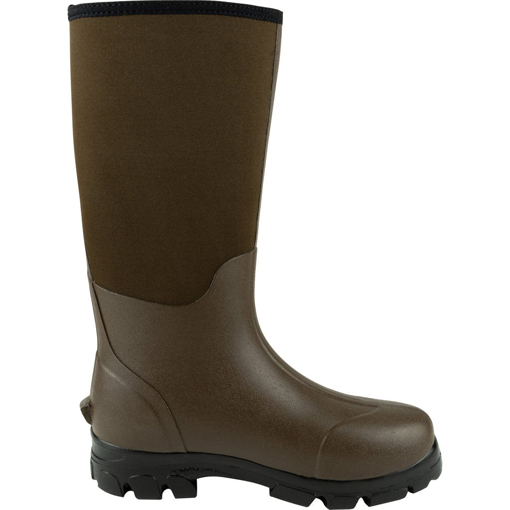 Botas Wellington ASHCOMBE marrón con forro de neopreno 3 mm y parte superior de goma
