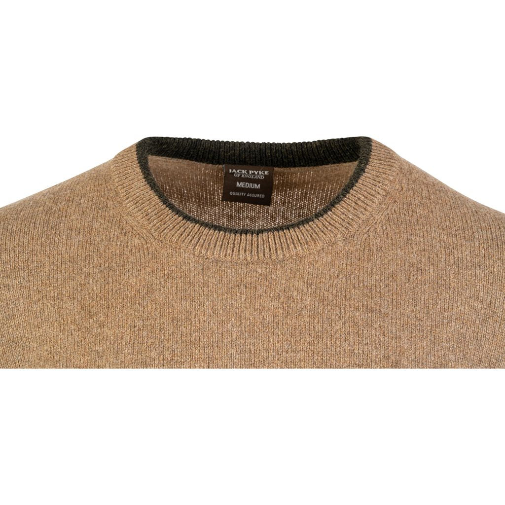Jersey ASHCOMBE de lana de cordero color BARLEY