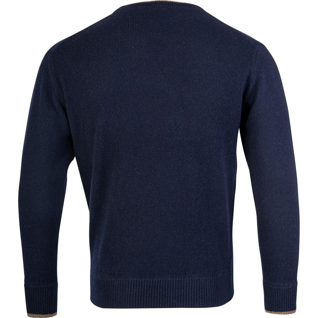 Jersey ASHCOMBE de lana de cordero azul