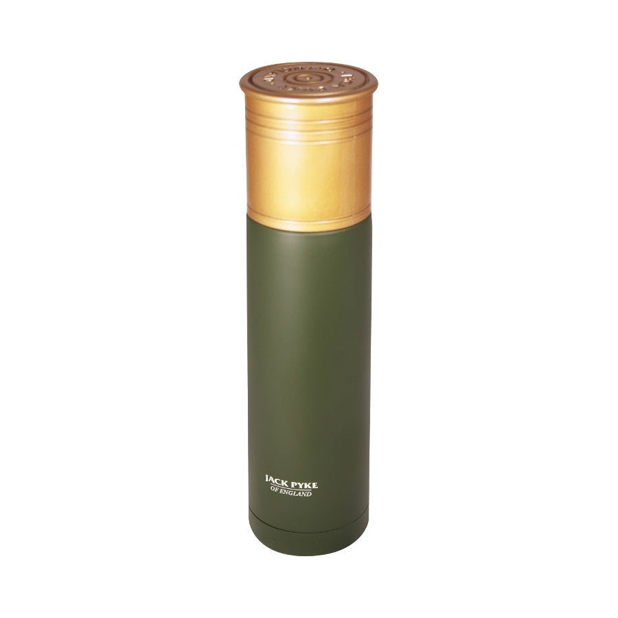 Termo JACK PYKE 750 ml acero inoxidable con forma de cartucho, color verde