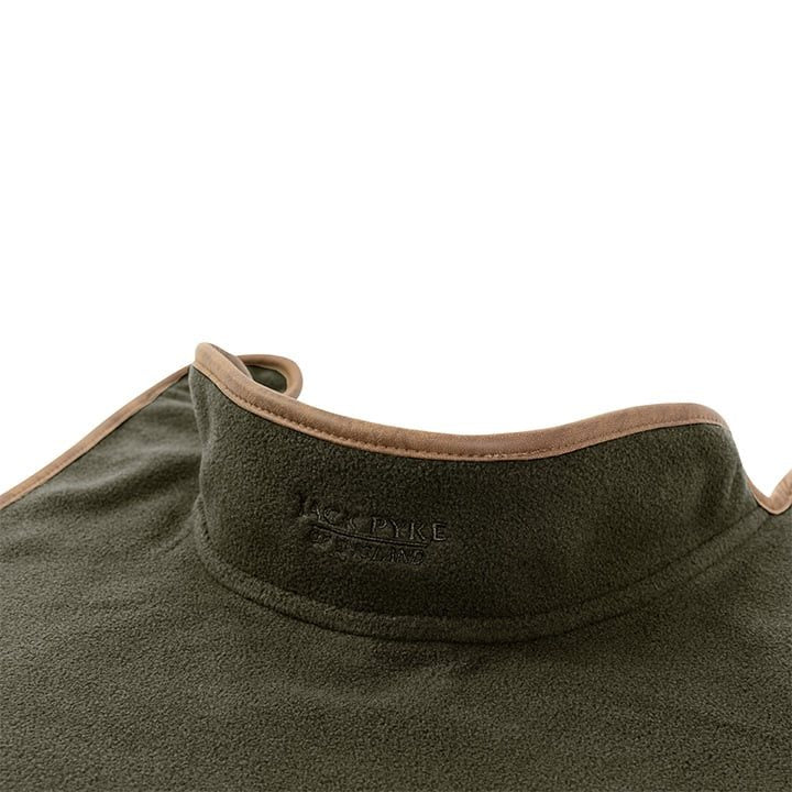 Chaleco térmico para perro FEECE en verde oscuro, fijación con velcro