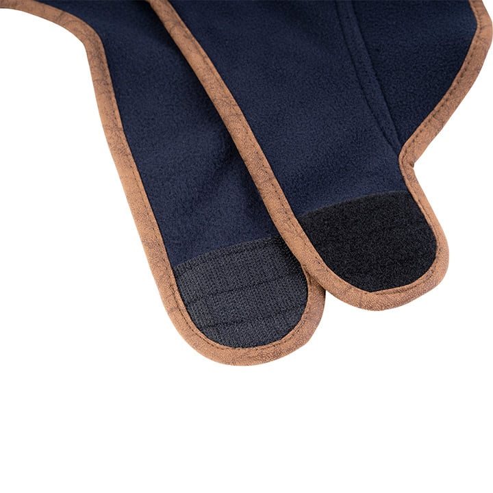 Chaleco para perro de polar oscuro con cierre de velcro