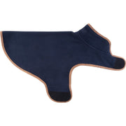 Chaleco para perro de polar oscuro con cierre de velcro