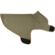 Chaleco para perro FEECE verde fijado con velcro en cuello y pecho