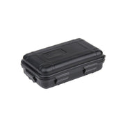 Caja pequeña de plástico impermeable y acolchada, color negro, para proteger equipo y accesorios