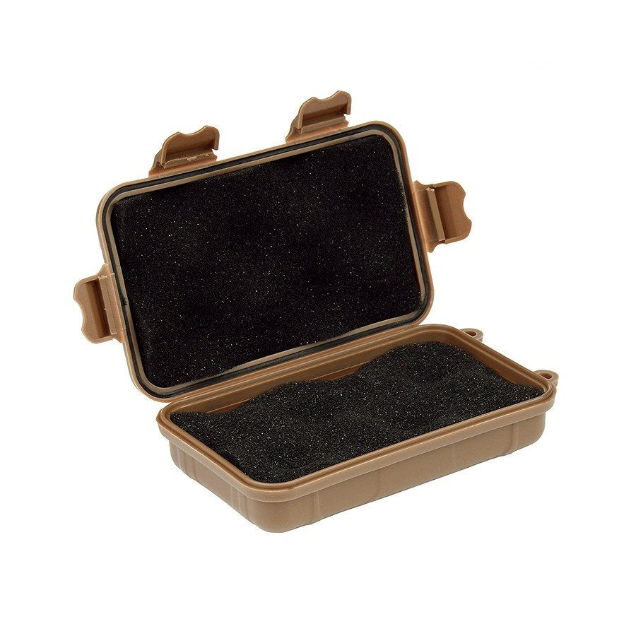 Caja pequeña de plástico impermeable y acolchada, color negro, para proteger equipo y accesorios