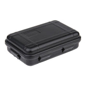 Caja plástica mediana impermeable acolchada color negra