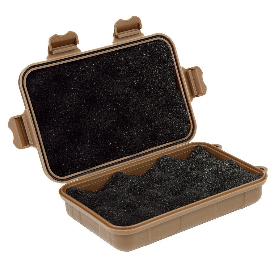 Caja plástica mediana impermeable acolchada color negra