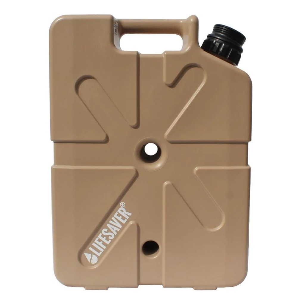 Bidón filtrante LIFESAVER JERRYCANE 20K TAN, 18,5 L, filtra virus y bacterias