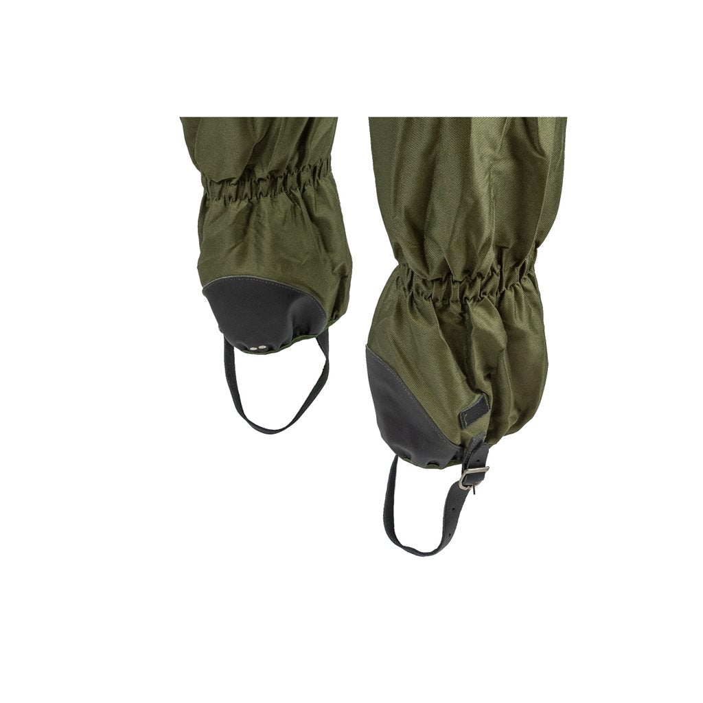 Polainas con cremallera color oliva Breathatex 100% poliester Oxford impermeables talla universal