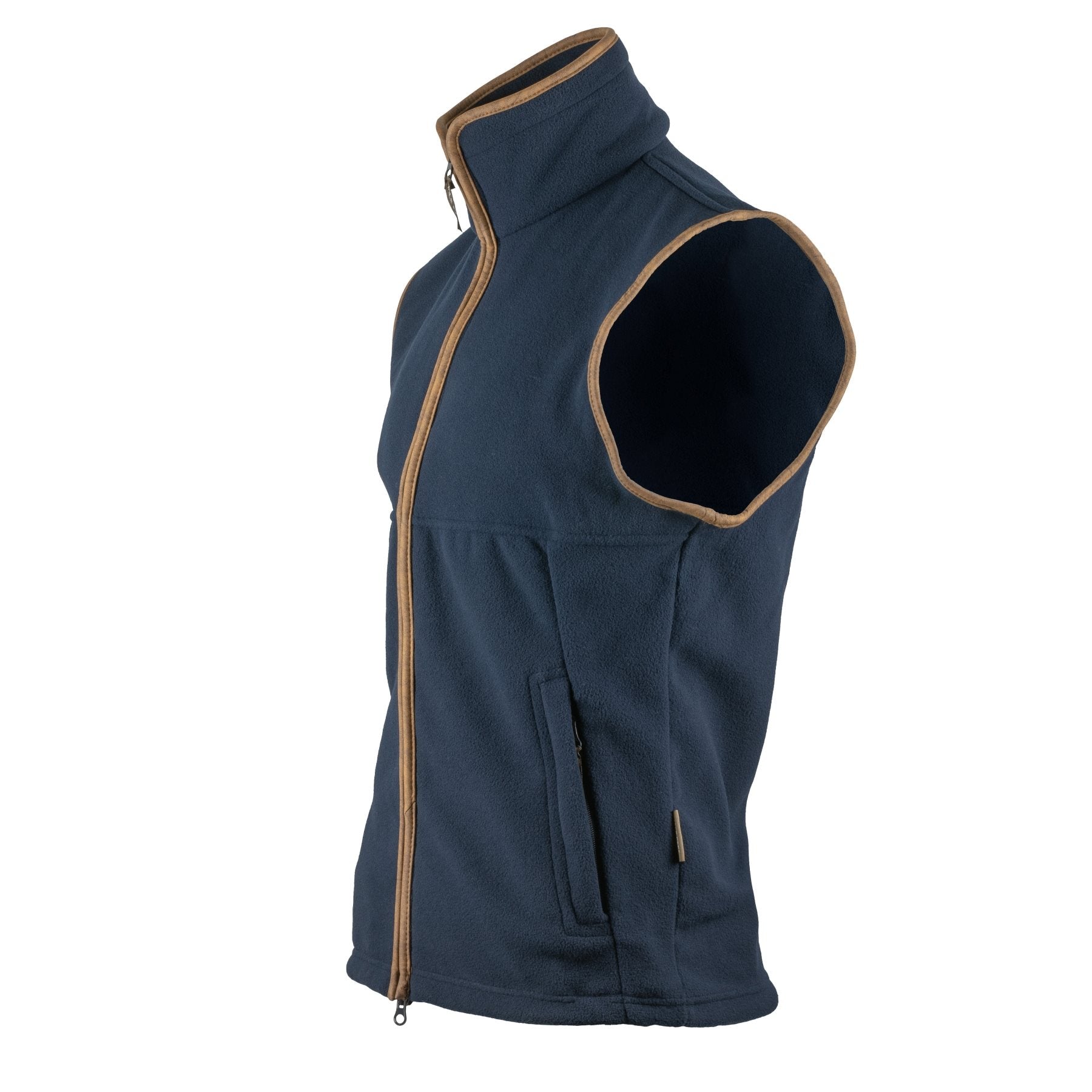 Chaleco COUNTRYMAN fleece 300 g con ribete nubuck y dos bolsillos con cremallera