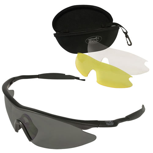 Gafas de tiro PRO-SPORT con 3 lentes intercambiables y estuche