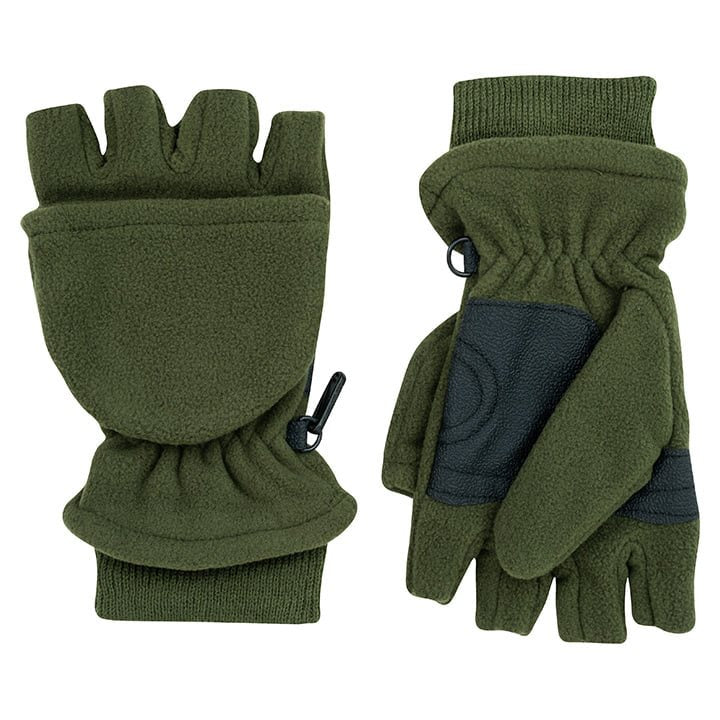 Guantes de polar SHOOTERS UNI kombi con refuerzo, verdes