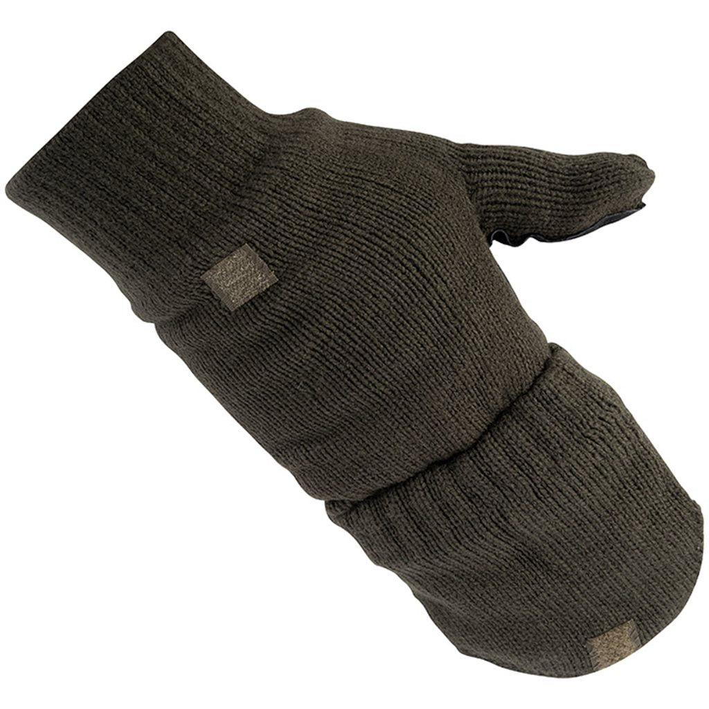 Guantes sin dedos SHOOTERS verdes con refuerzo de ante en la palma y forro 3M Thinsulate