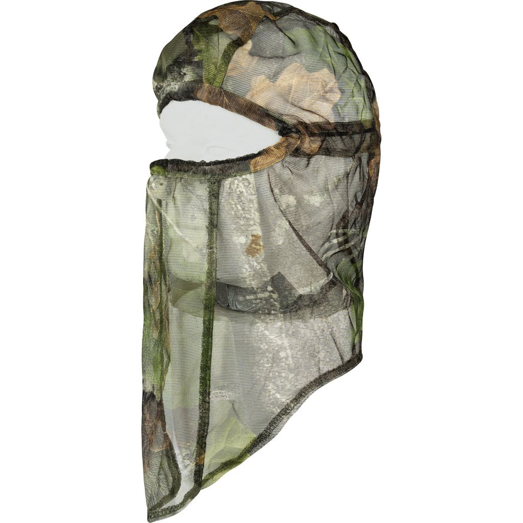 Pasamontañas de malla con camuflaje para entorno forestal
