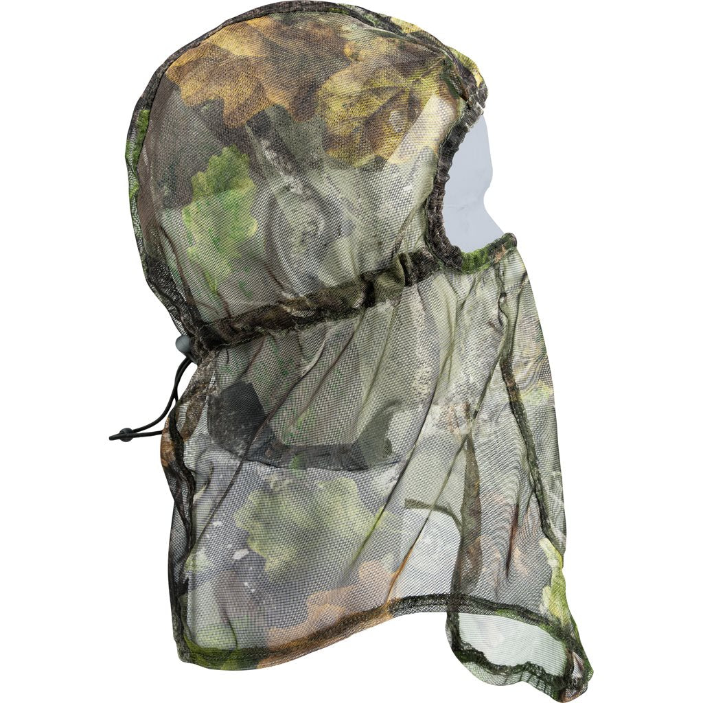 Pasamontañas de malla con camuflaje para entorno forestal