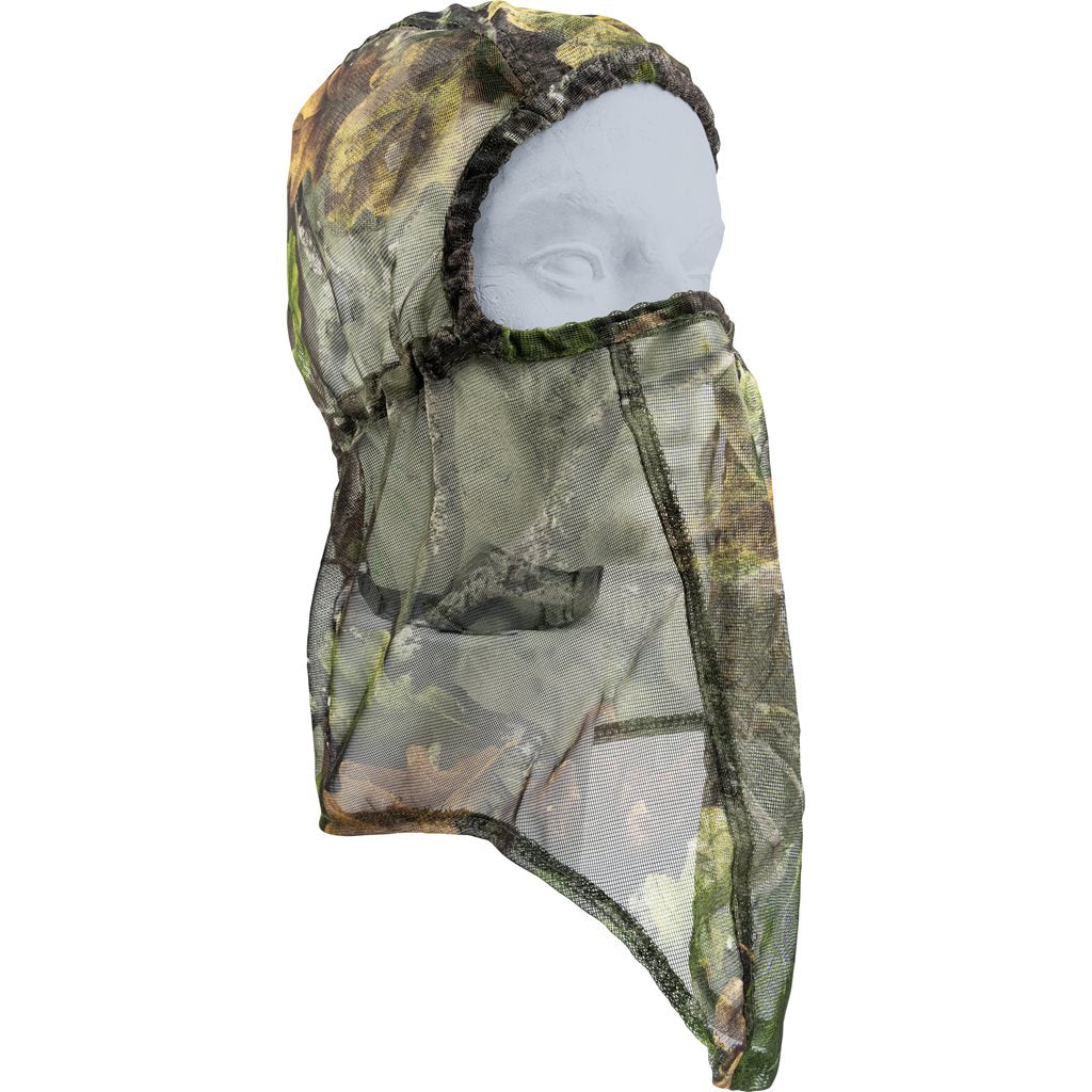 Pasamontañas de malla con camuflaje para entorno forestal