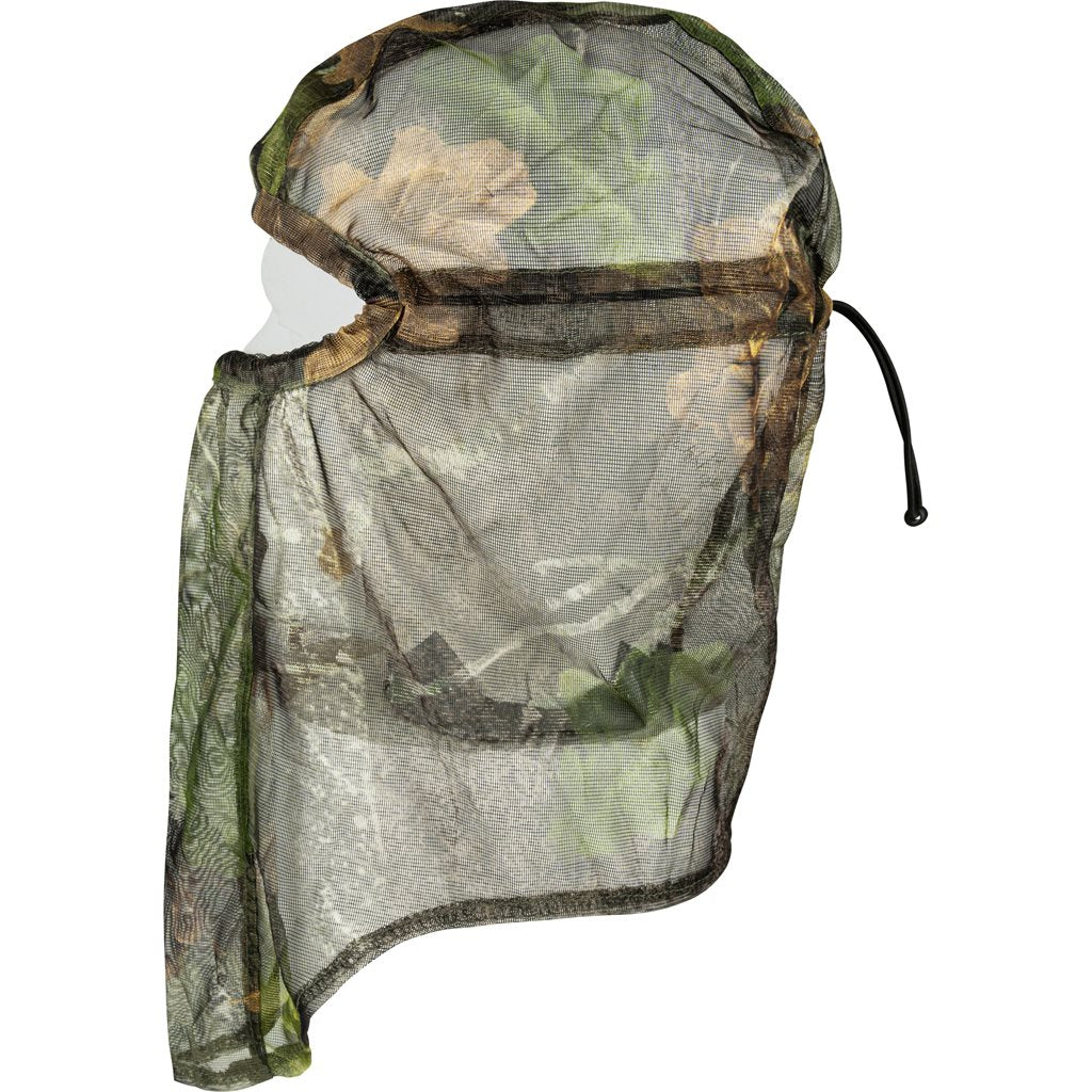 Pasamontañas de malla con camuflaje para entorno forestal