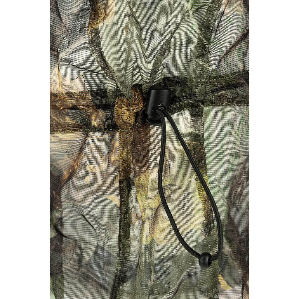 Pasamontañas de malla con camuflaje para entorno forestal