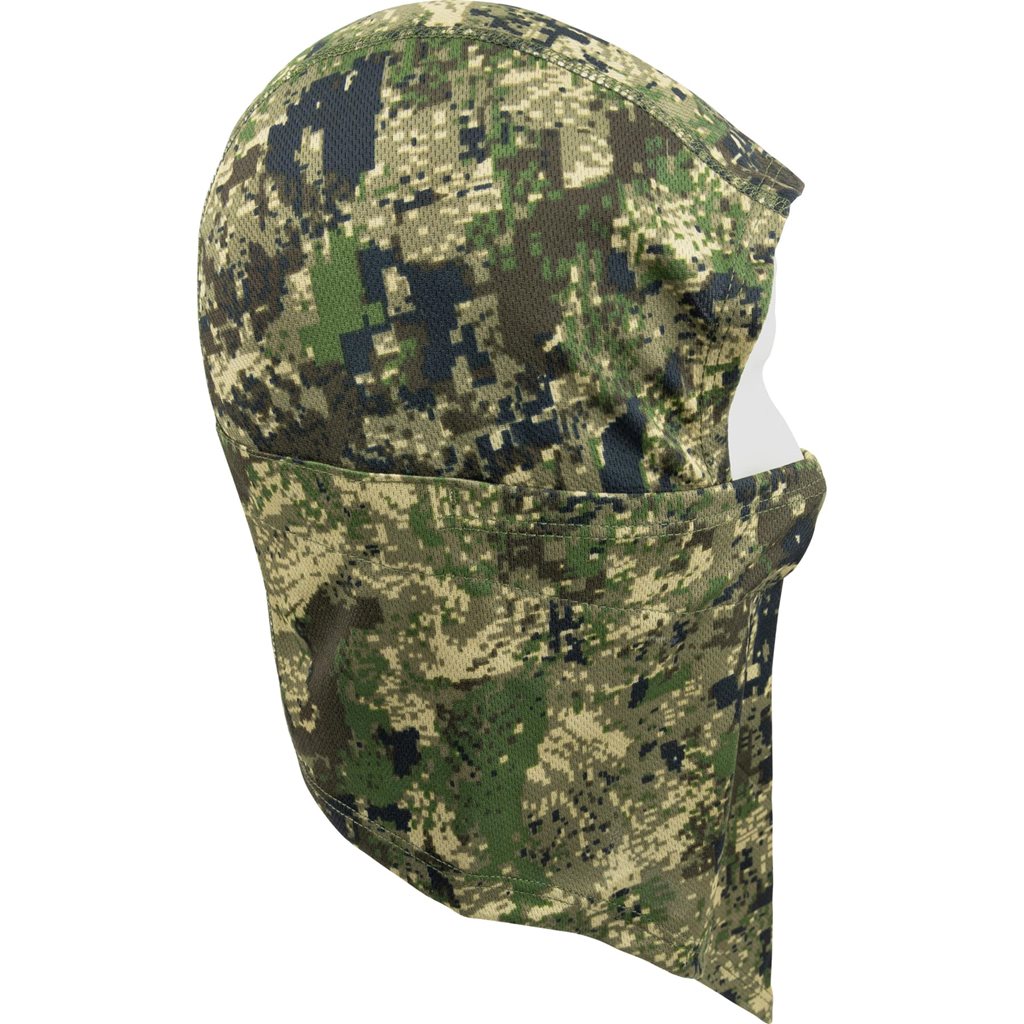 Pasamontañas STEALTH ligero con estampado distintivo.