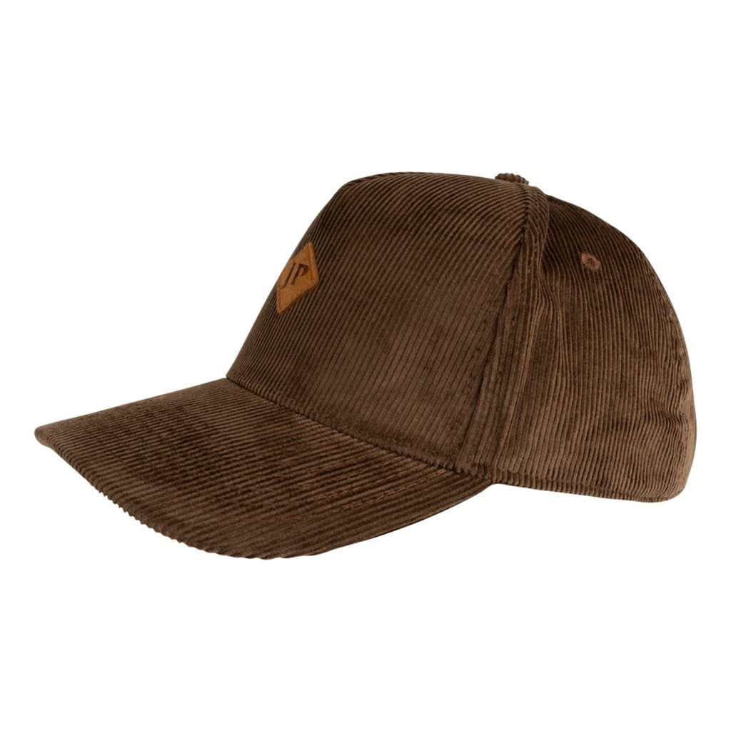 Gorra baseball de pana marrón con visera