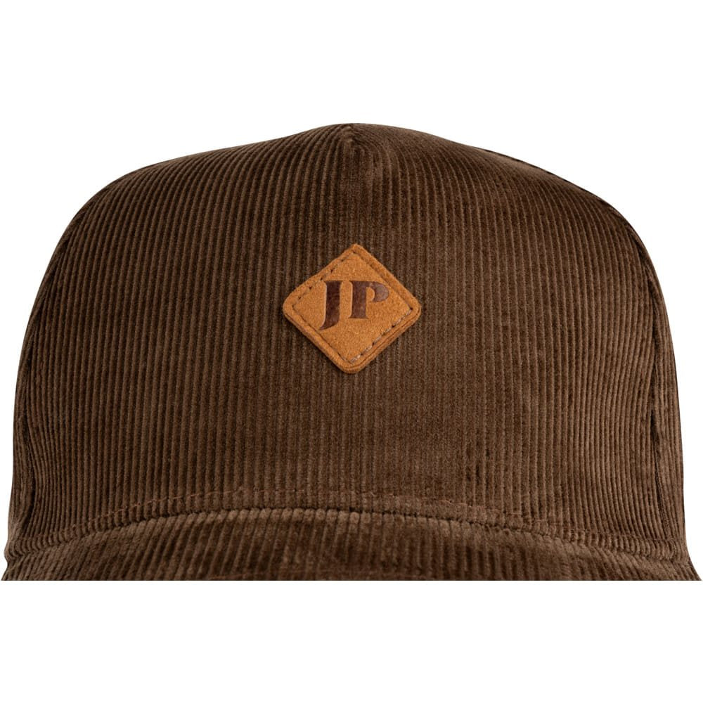 Gorra baseball de pana marrón con visera