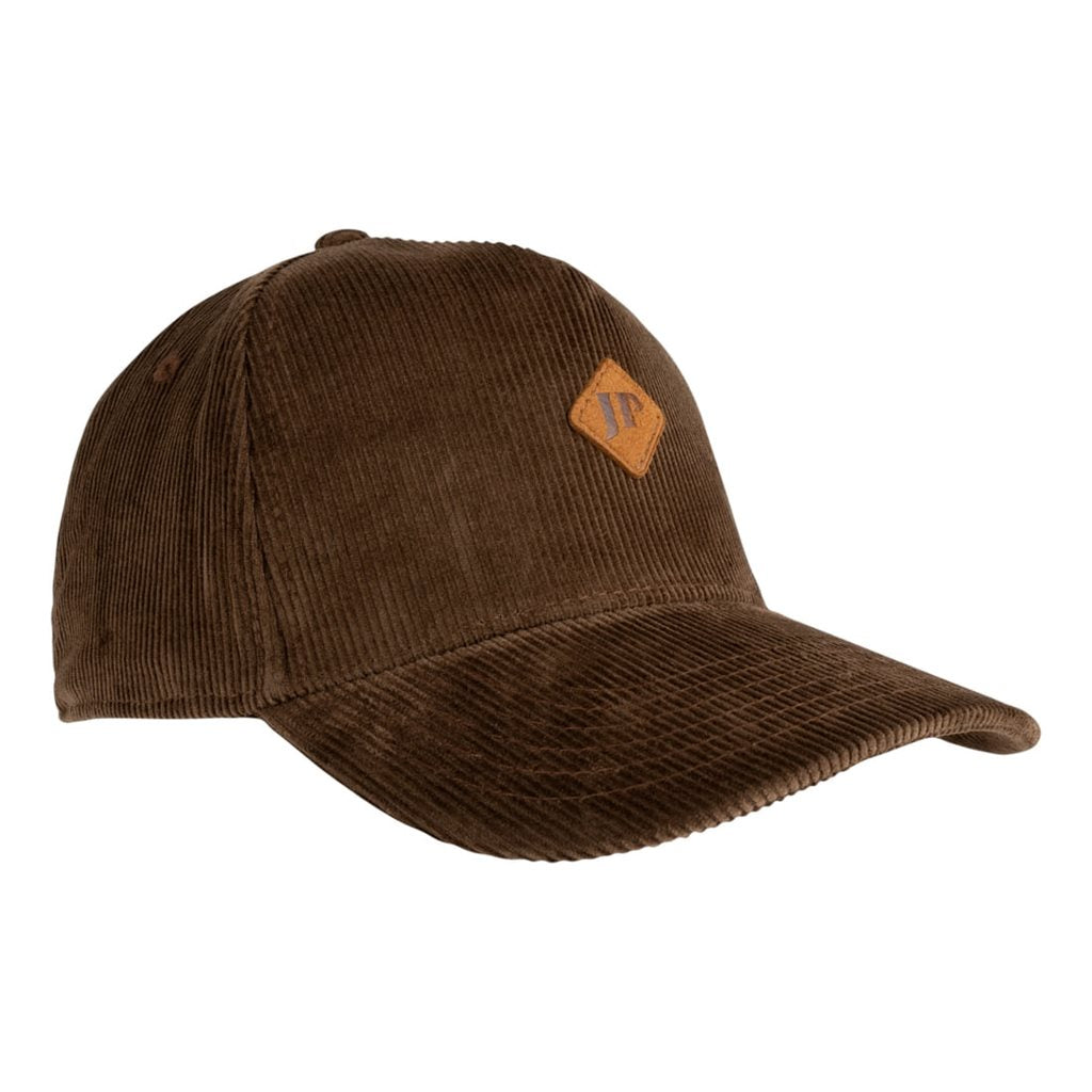 Gorra baseball de pana marrón con visera