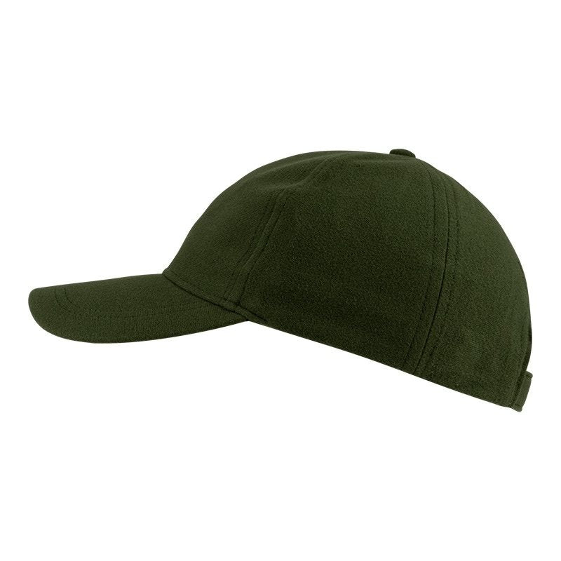 Gorra STEALTH baseball verde en poliéster, silenciosa, transpirable y resistente al agua