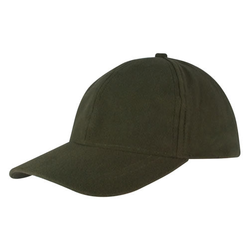Gorra STEALTH baseball verde en poliéster, silenciosa, transpirable y resistente al agua