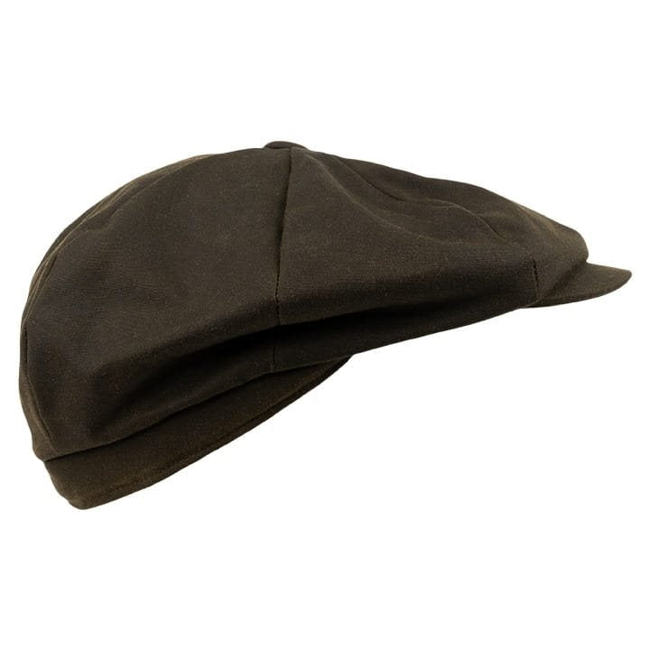 Gorra Baker Boy con visera, exterior de algodón encerado y forro tartán