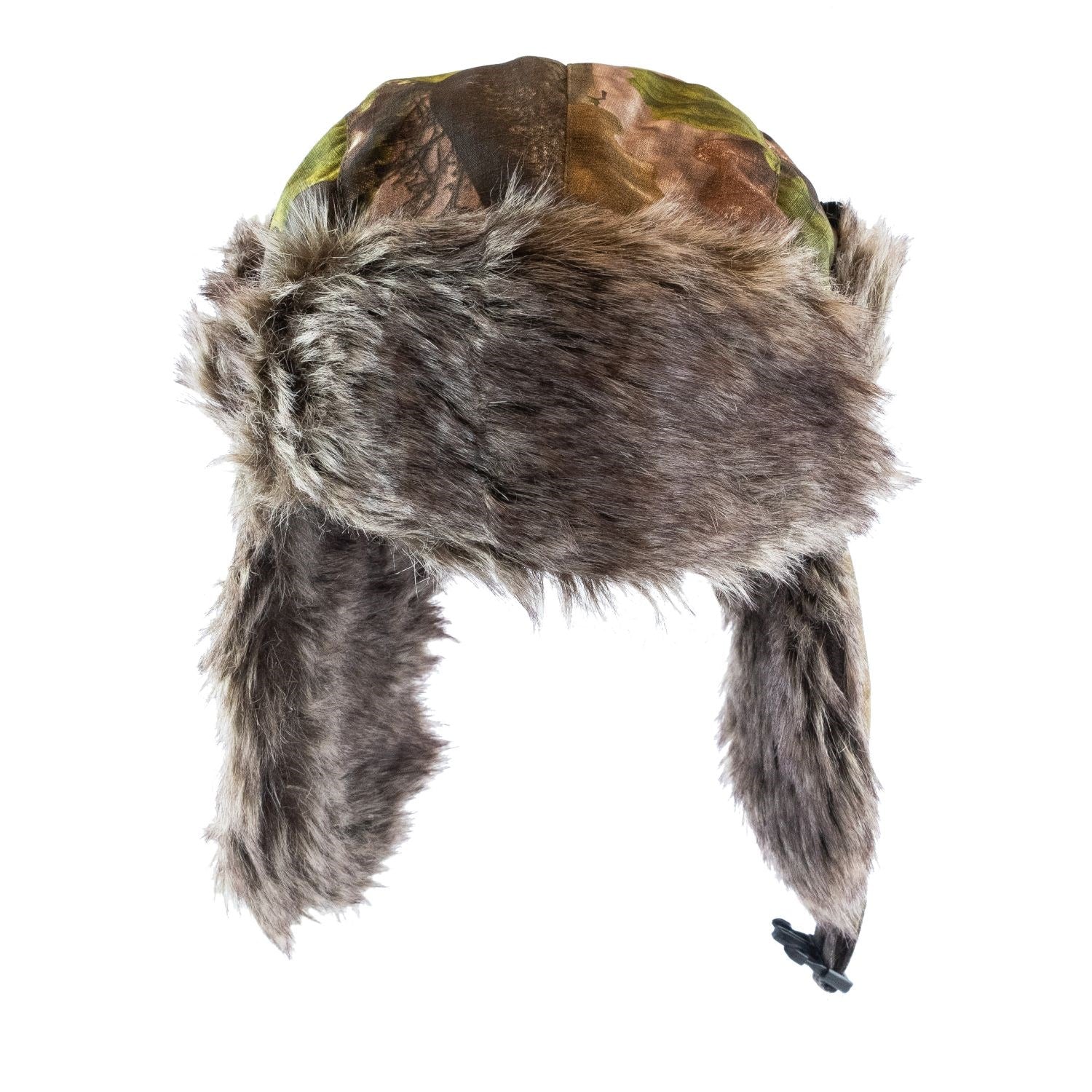 Gorro Ushanka TUNDRA acolchado con orejeras, rip-stop 100% algodón y camuflaje 3D EVO