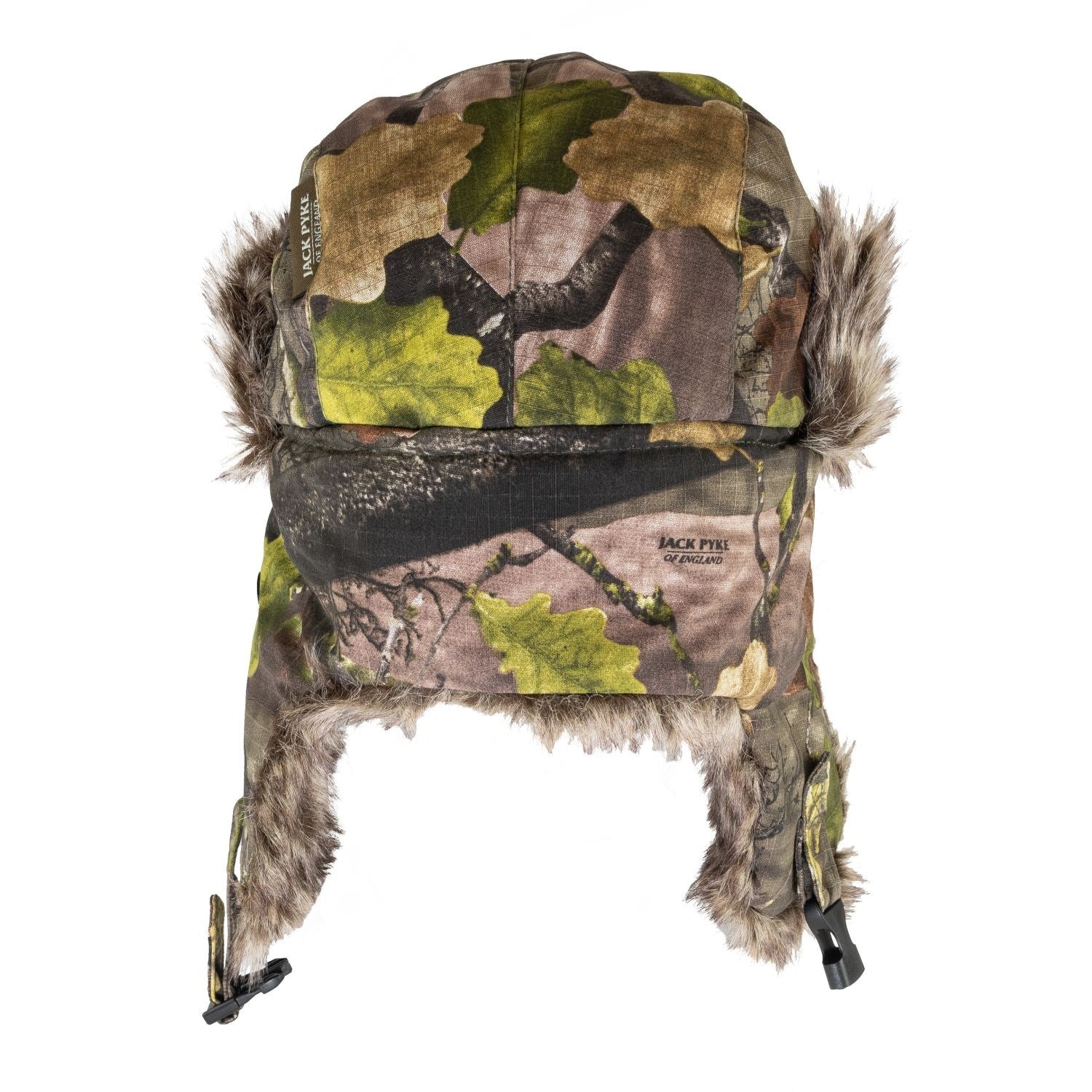 Gorro Ushanka TUNDRA acolchado con orejeras, rip-stop 100% algodón y camuflaje 3D EVO