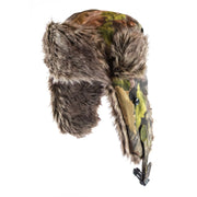 Gorro Ushanka TUNDRA acolchado con orejeras, rip-stop 100% algodón y camuflaje 3D EVO